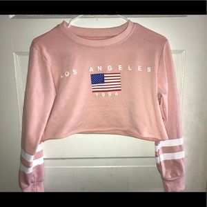 Romwe Los Angeles Cropped Sweater